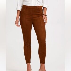 Laura Chloe Vegan Suede Leggings Tawny Brown